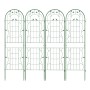 Costway Rankgitter Metall 4er Set Gartenzaun 180 x 50 cm Grün