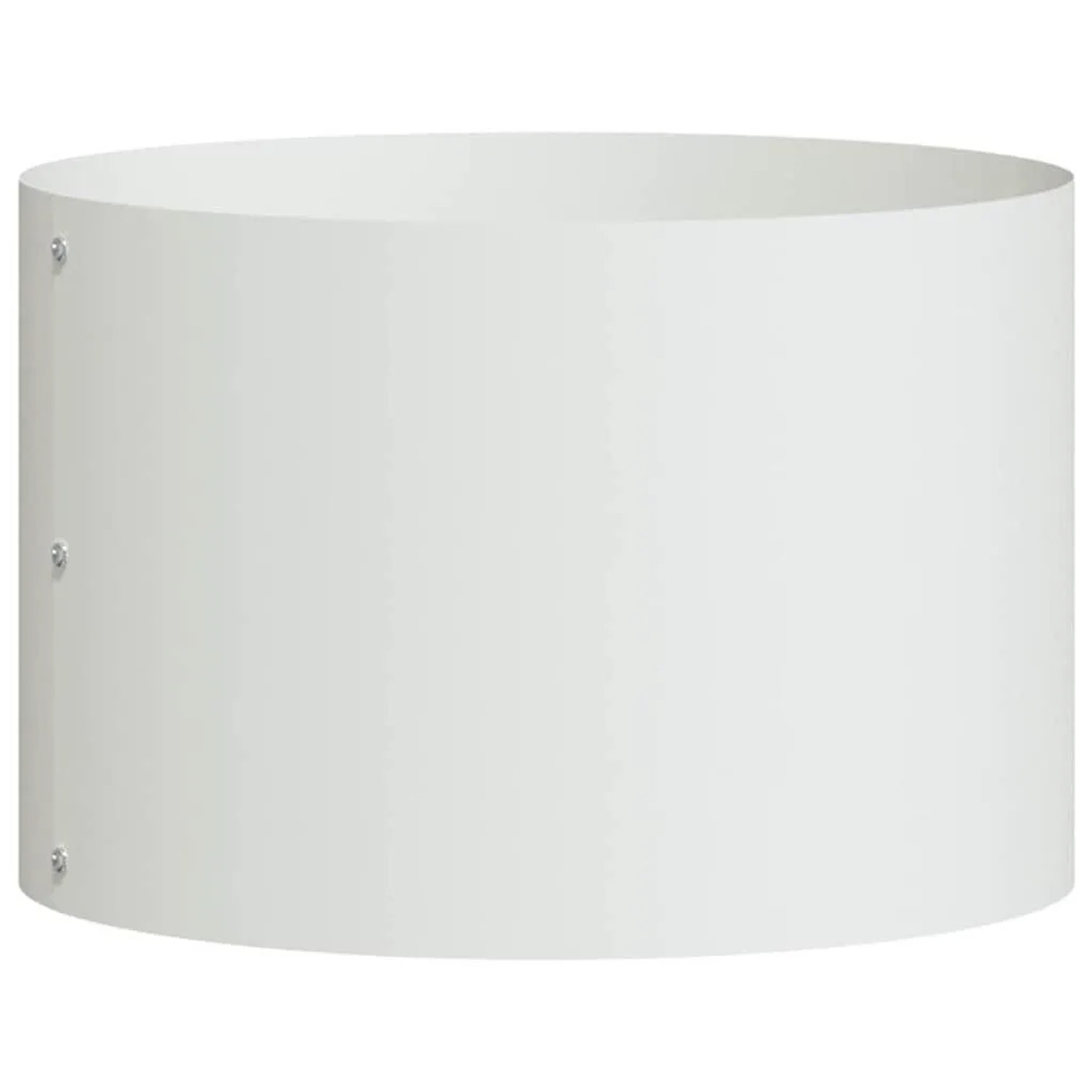 vidaXL Pflanzenring Weiß 30 x 30 x 20 cm Kaltgewalzter Stahl 873594