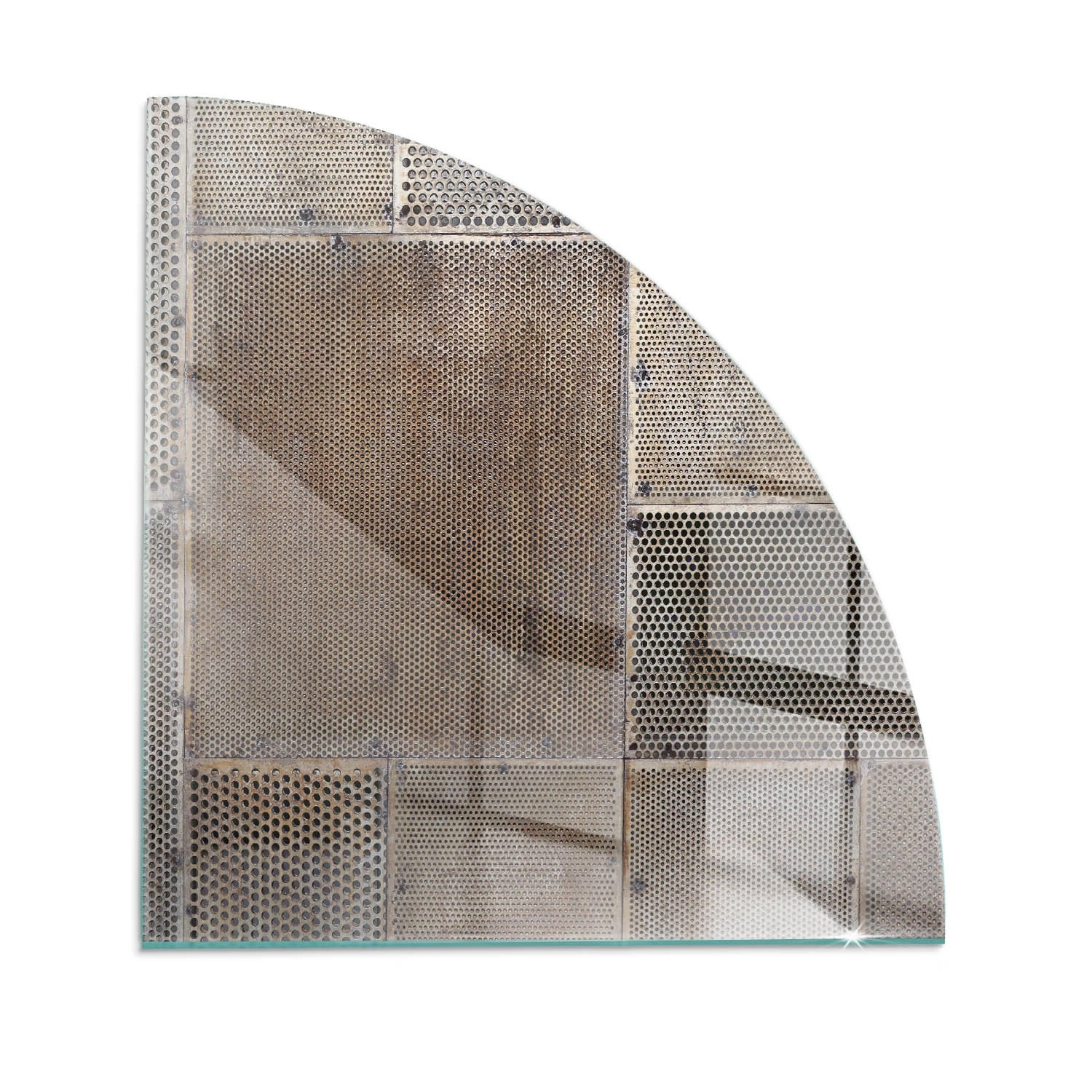 Tulup Glasplatte für Kamin Lochblechmuster Funkenschutzplatte aus Glas Quar günstig online kaufen