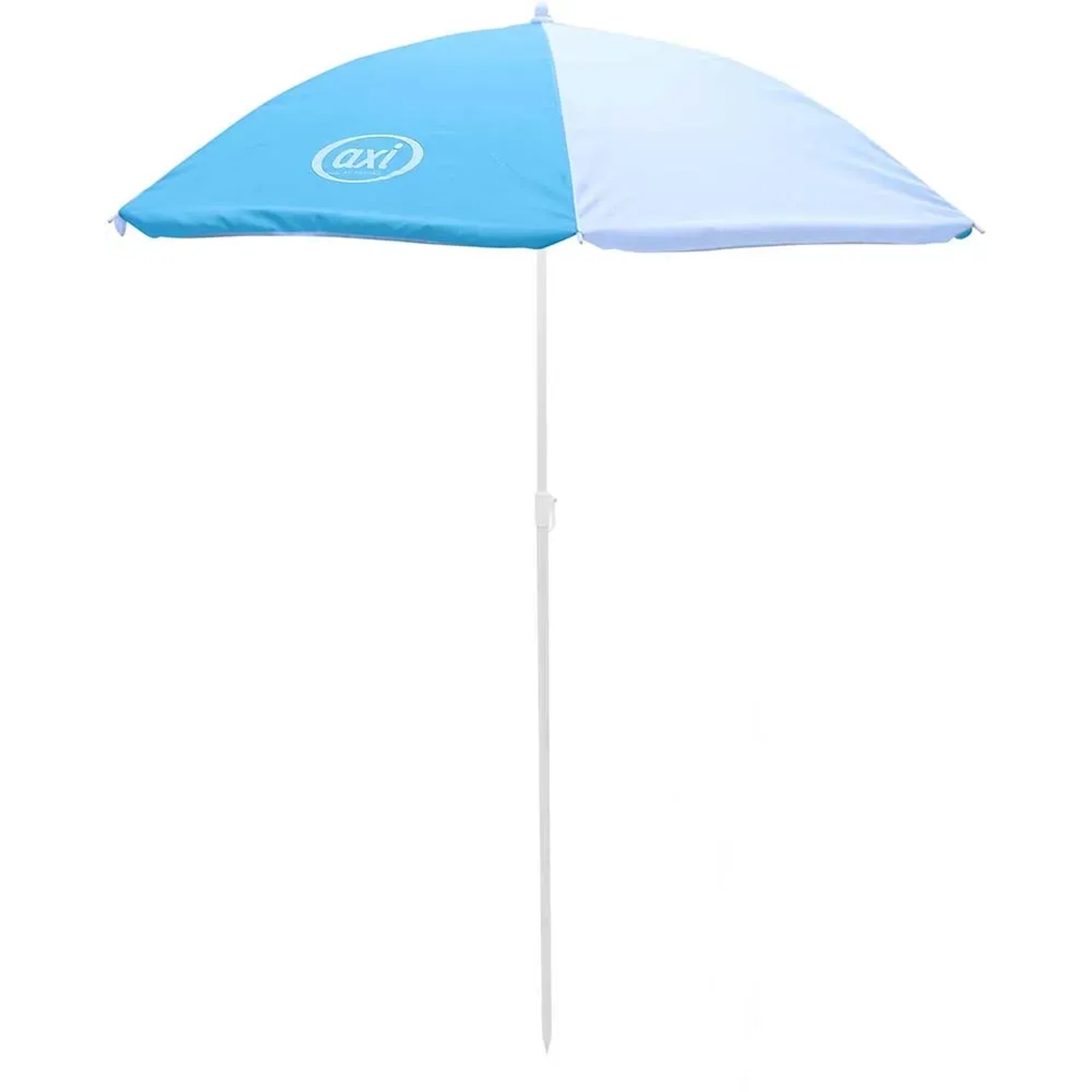 Axi Sonnenschirm für Picknicktisch Nick, blau-weiß, für Spiel & Spaß im Garten.