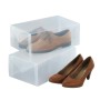 Wenko Schuhboxen 2er-Set: Transparente Aufbewahrungsboxen für Schuhe, stapelbar.