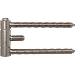 Sfs Stahlzargenband Türband, 3-teilig, vernickelter Stahl, 18x61 mm, mit Gewindebolzen für Brandschutztüren.