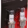 2er-Pack Briggs & Stratton Zündkerzen BS-SV-CU für Rasenmäher, mit Kupferkern.