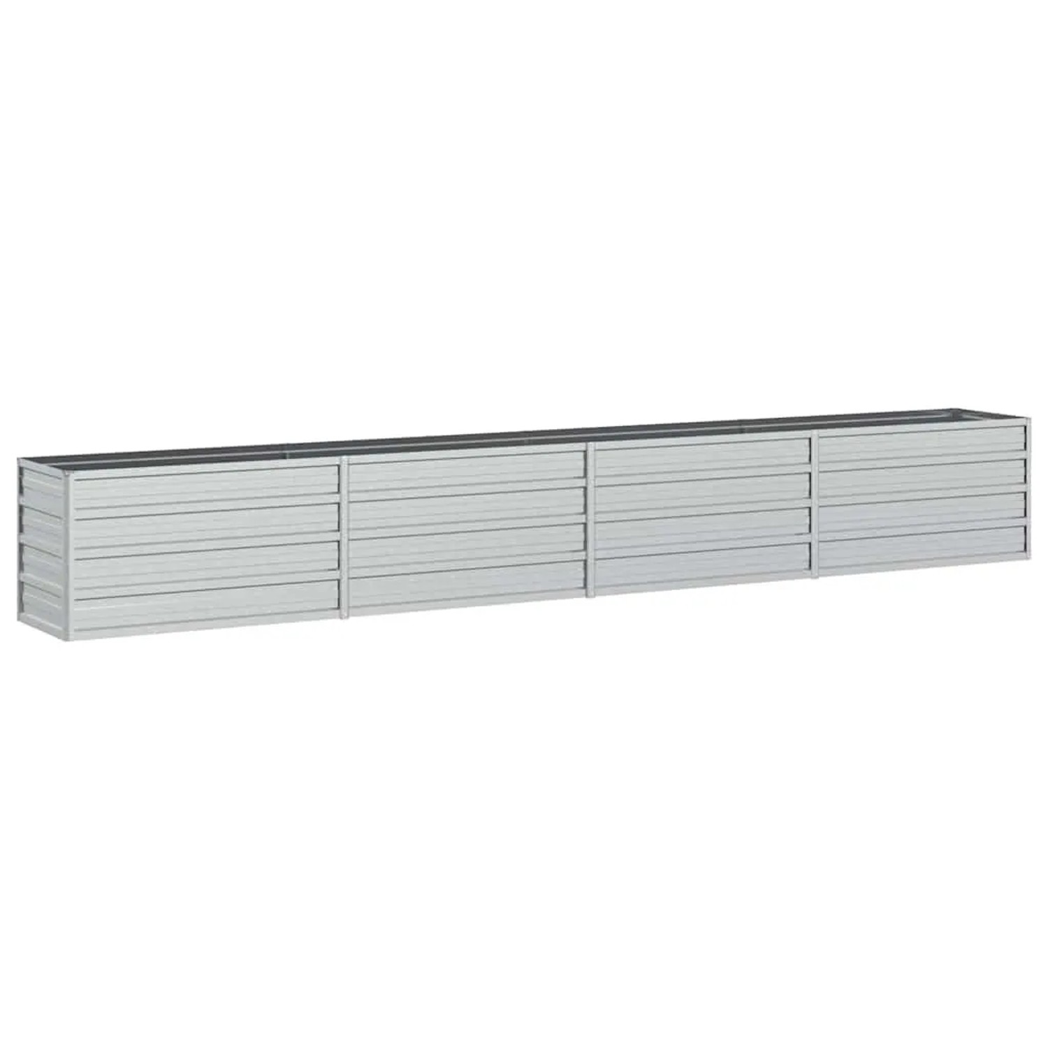 Furnicato Garten-hochbeet 320x40x45 Cm Verzinkter Stahl Silber