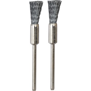 Proxxon Stahl Pinselbürsten, 8 mm, 2er-Set für Miniaturwerkzeuge.