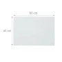 Relaxdays Glas Magnetboard Sicherheitsglas Weiß Magnetisch 60 cm x 40 cm_3
