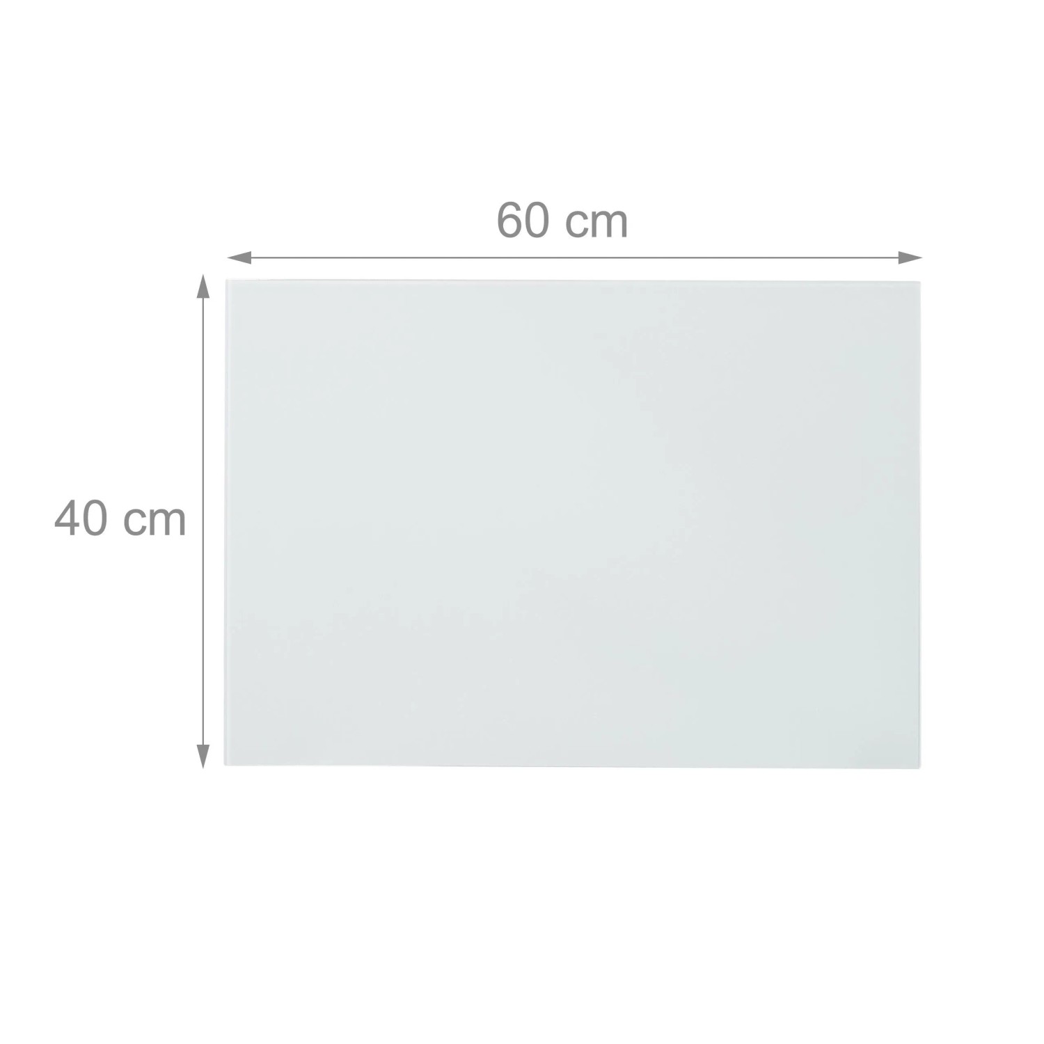Relaxdays Glas Magnetboard Sicherheitsglas Weiß Magnetisch 60 cm x 40 cm_3