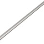 Silbernes Aluminium Rundrohr, 10x10x1000 mm, eloxiert.