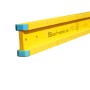 Schake Holzschalungsträger H20, 3900 mm, gelb mit blauen Endkappen.