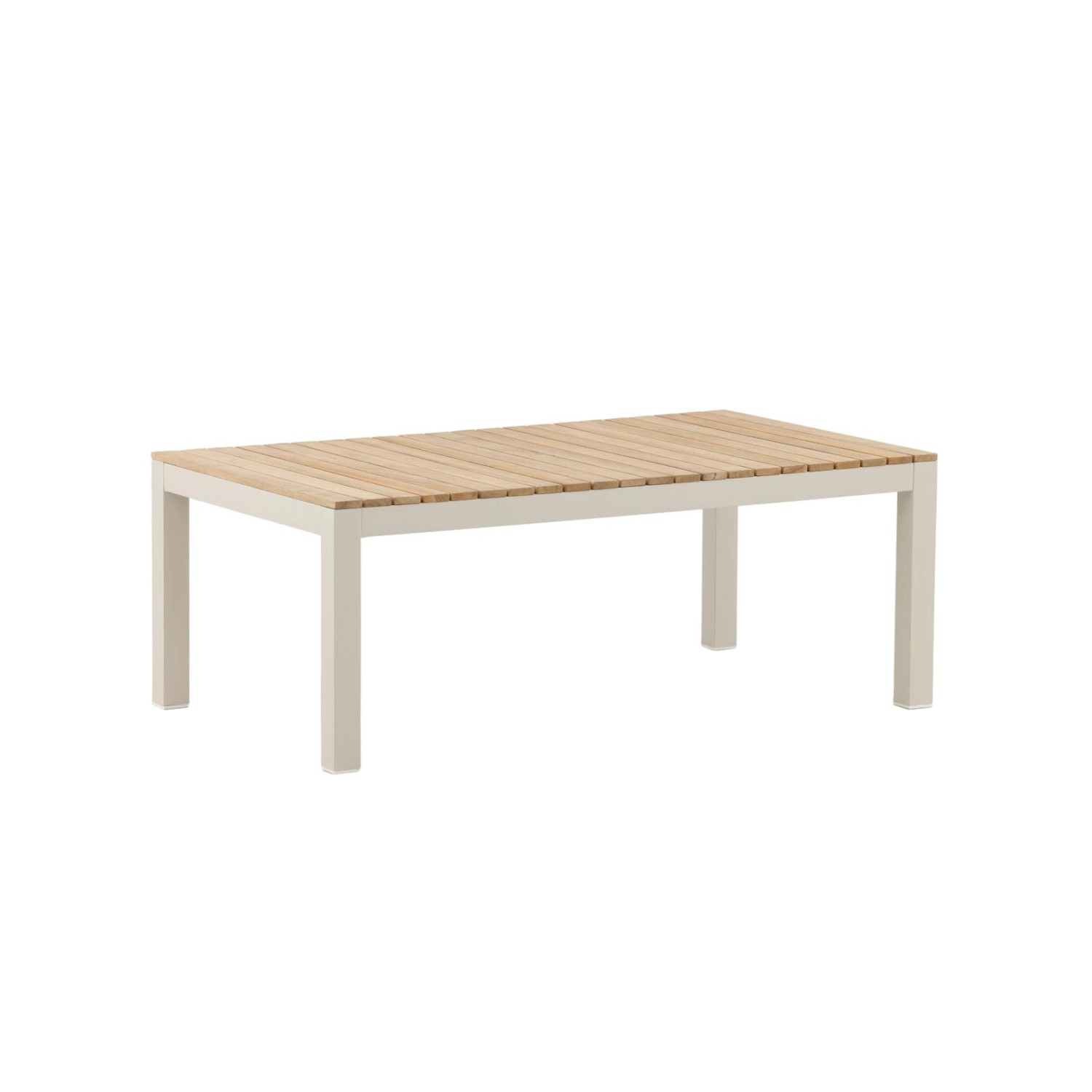 ebuy24 Brasilia Couchtisch Beige Teak