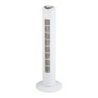 Weißer Turmventilator (Ø 26 cm) mit schmalem Design für eine angenehme Luftzirkulation.