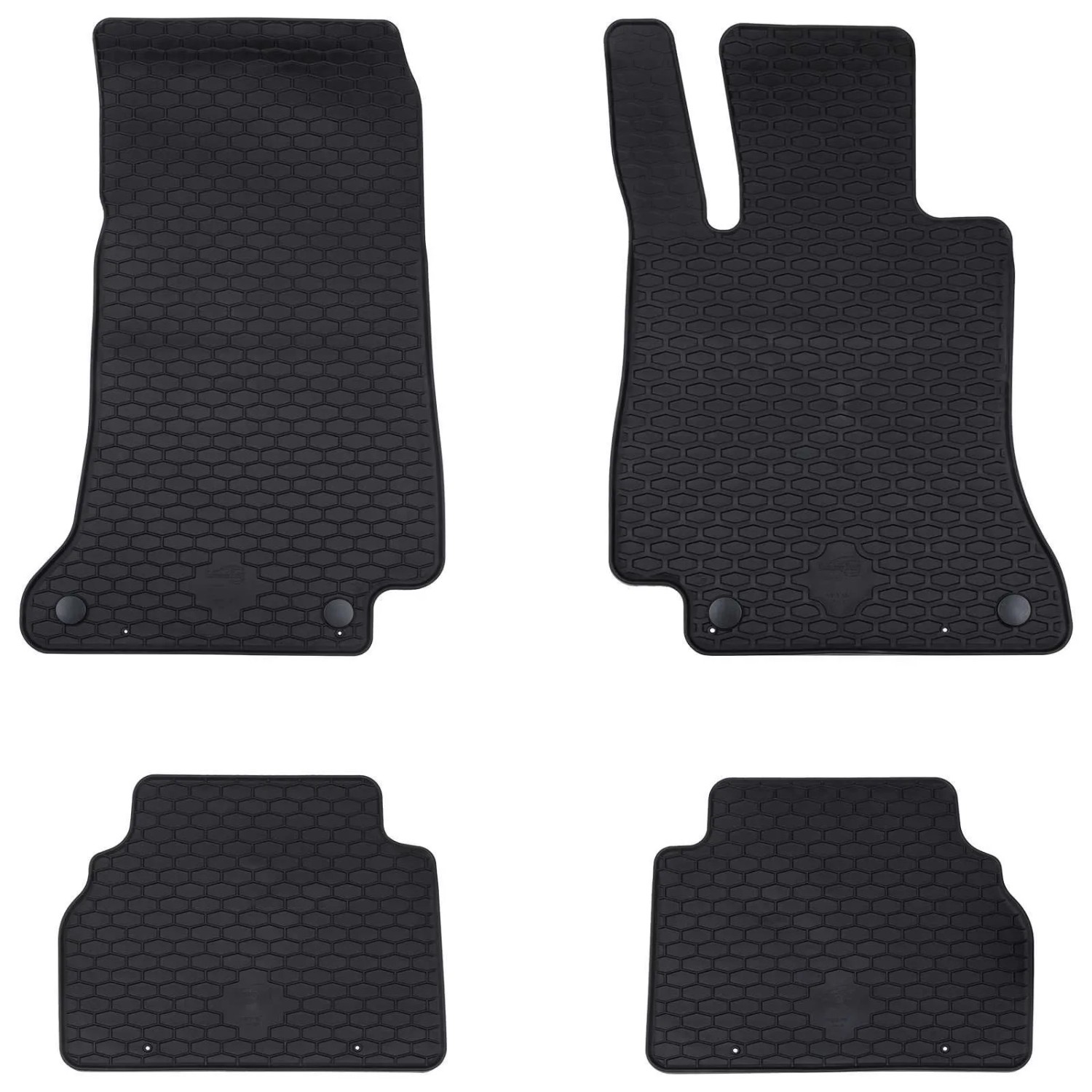 vidaXL Autofußmatte 4-Tlg Schwarz Gummi 42029132