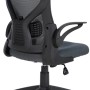 DELUKE Bürostuhl Ergonomisch CHOPO Schreibtischstuhl Mit Netzbespannung Höhenverstellbarer Drehstuhl 120 Kg Grau_3