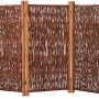 T & J Paravent Sofia aus Weide, 180x120cm, 3-teilig, für Garten & Terrasse.