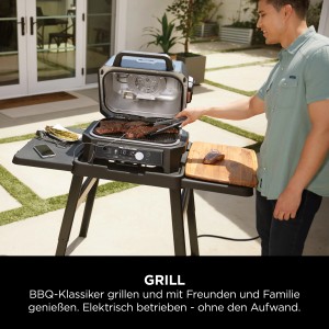 Ninja Grill & Smoker Pro Connect XL: Elektrogrill mit App-Steuerung und großem Grillrost. 