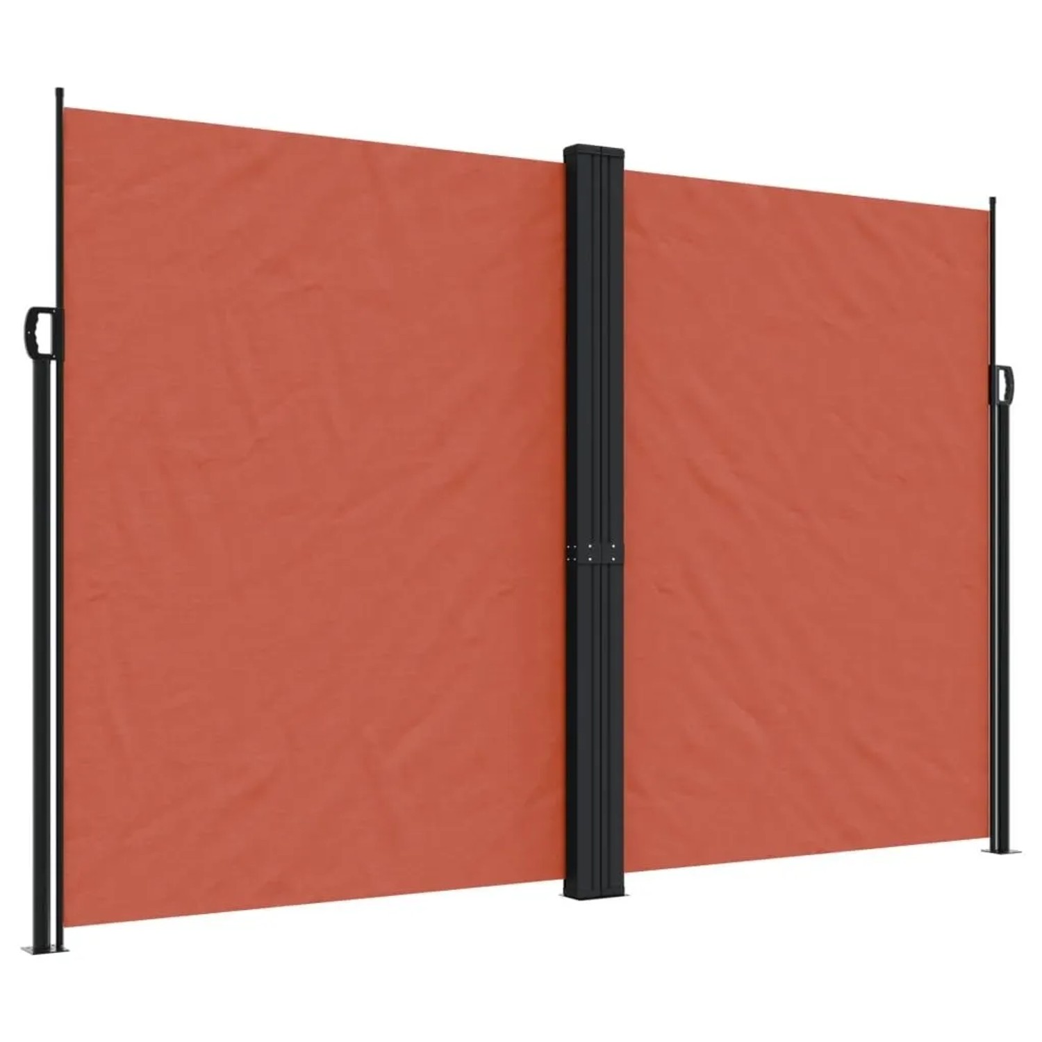 vidaXL Seitenmarkise Ausziehbar Terrakottarot 220x1000 cm 4004783