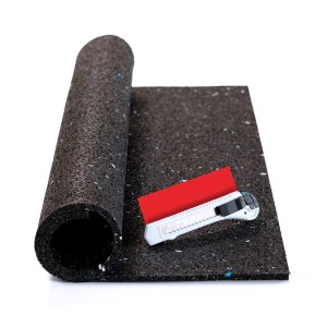 Bauheld Antivibrationsmatte für Waschmaschine, 60x60cm, mit Cuttermesser.