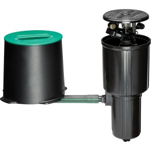 Rain Bird Versenk-Impulsregner Set, einstellbarer Gartenregner für die Bewässerung.