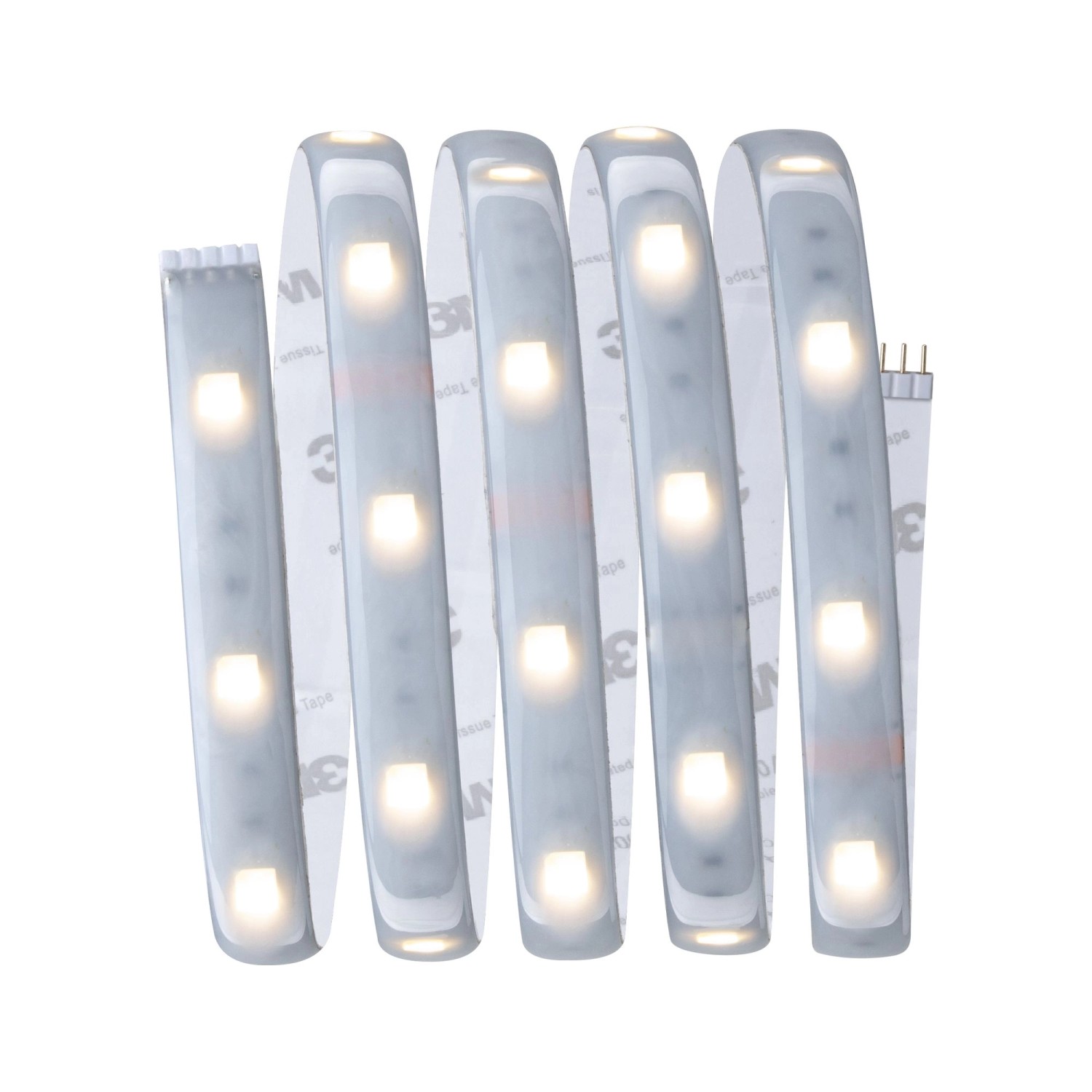 MaxLED 250 LED-Streifen Basis-Set, 1,5m, RGBW, IP44, 3000K, silber.