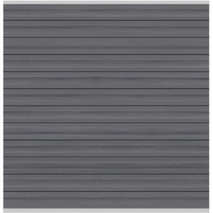 Sichtschutzzaun Element Platinum, WPC Grau-Silber, 178x183cm, Modulzaun