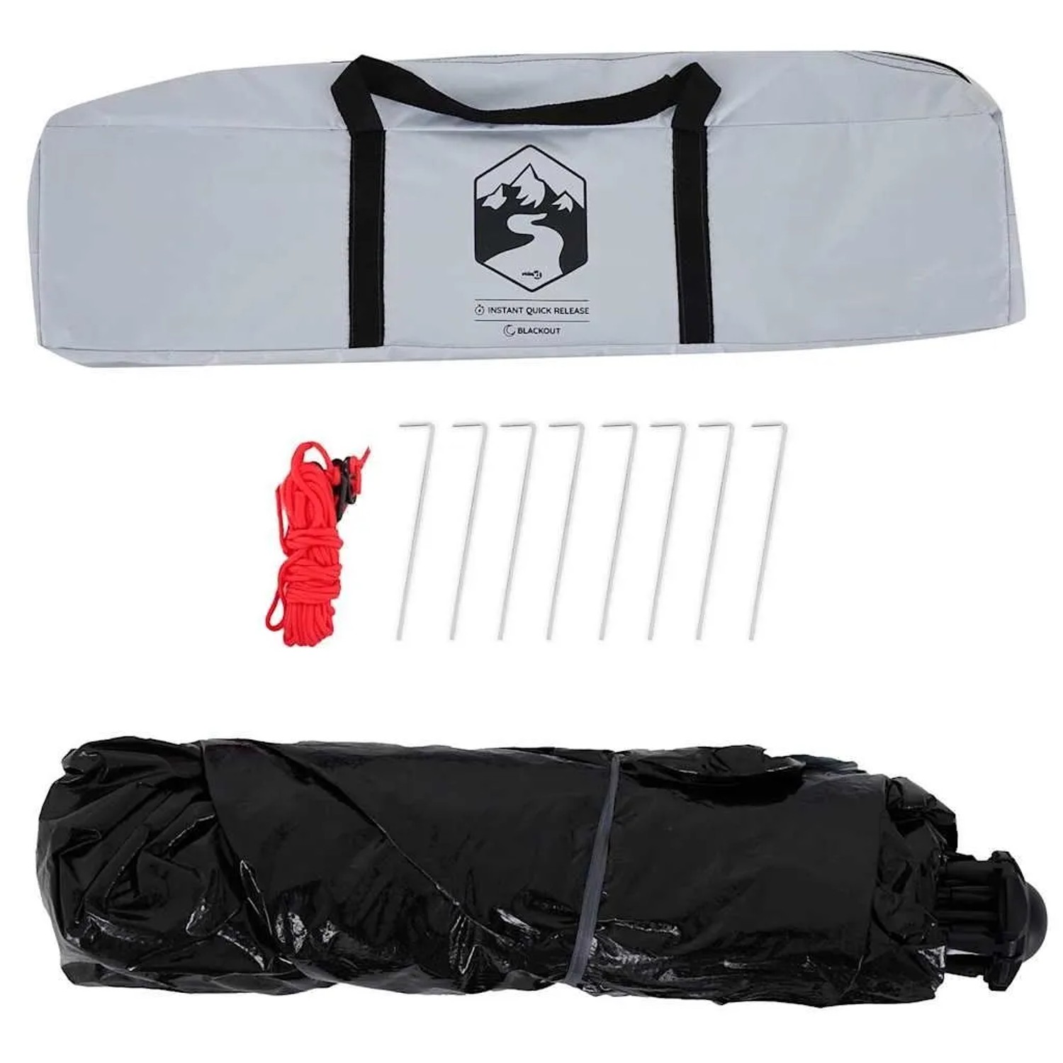 vidaXL Campingzelt 3 Personen Weiß Verdunkelungsstoff Quick Release 4004168_11