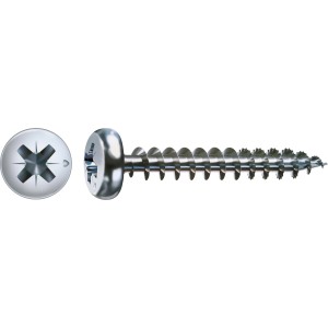 Spax Universalschraube mit Halbrundkopf, 3x12 mm, T-Star plus Antrieb, geeignet für Holz, Kunststoff und Beton.