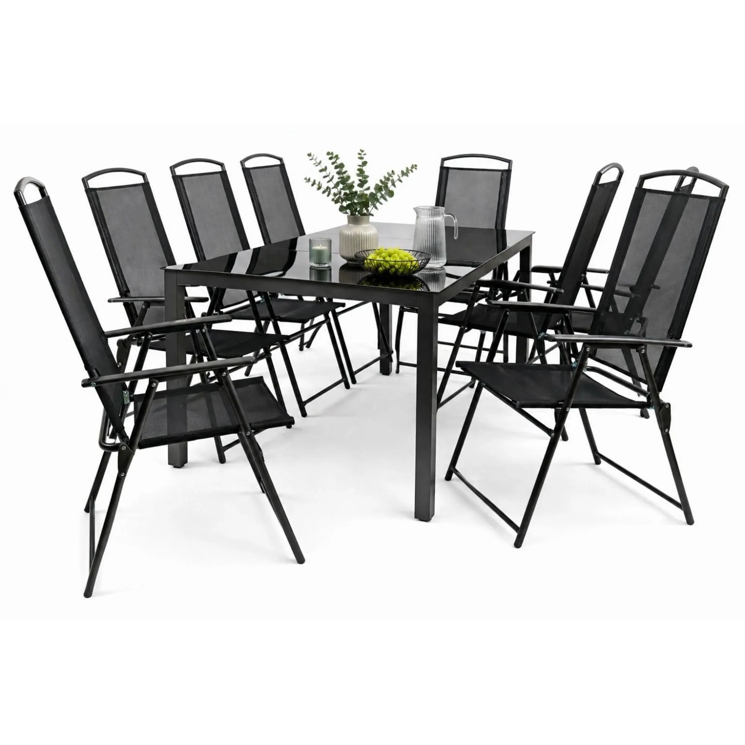 VCM Gartenmöbel-Set Garlos Schwarz