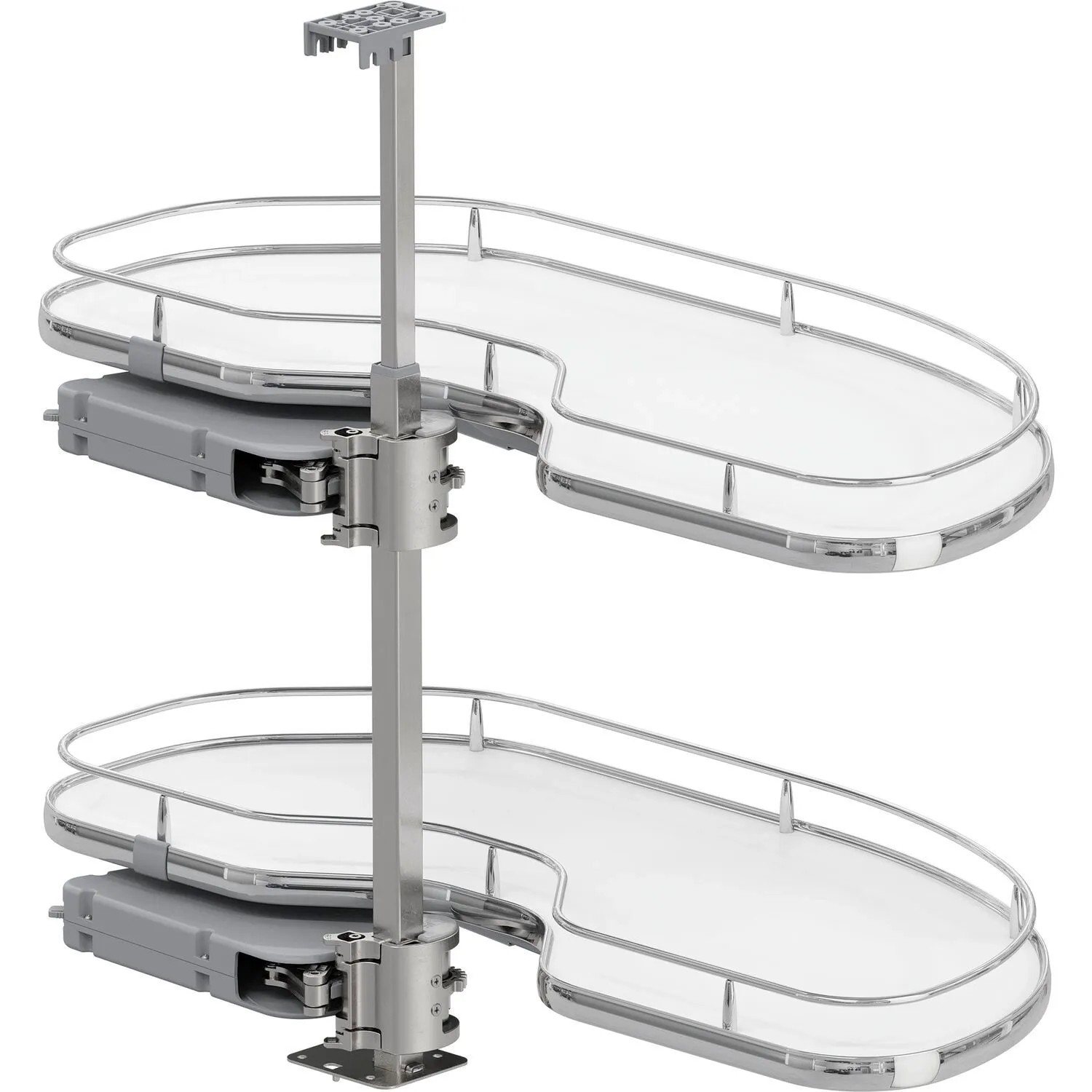 Vauth-Sagel Eckschrankauszug Cornerstone Maxx Planero Korpusbreite 900 mm Rechts Weiß Chrom