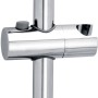 Verchromte Tesa Duschstange Spaa, 70,5 cm, mit verstellbarem Brausehalter für flexible Duschhöhe.