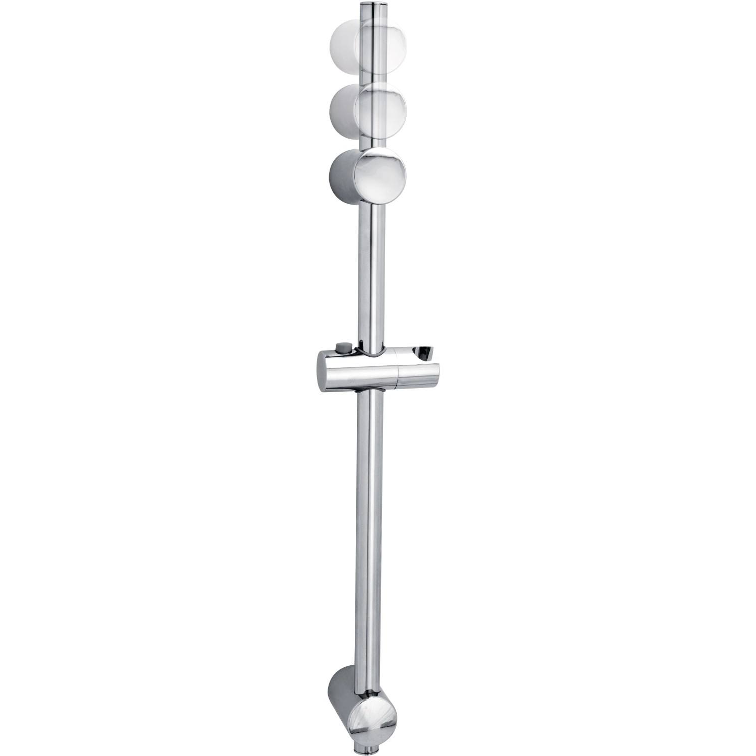 Verchromte Tesa Duschstange Spaa, 70,5 cm, mit verstellbarem Brausehalter für flexible Duschhöhe.