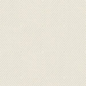 Bricoflor Creme Vliestapete mit geometrischem Rautenmuster und Metallic Effekt für Schlafzimmer und Flur.
