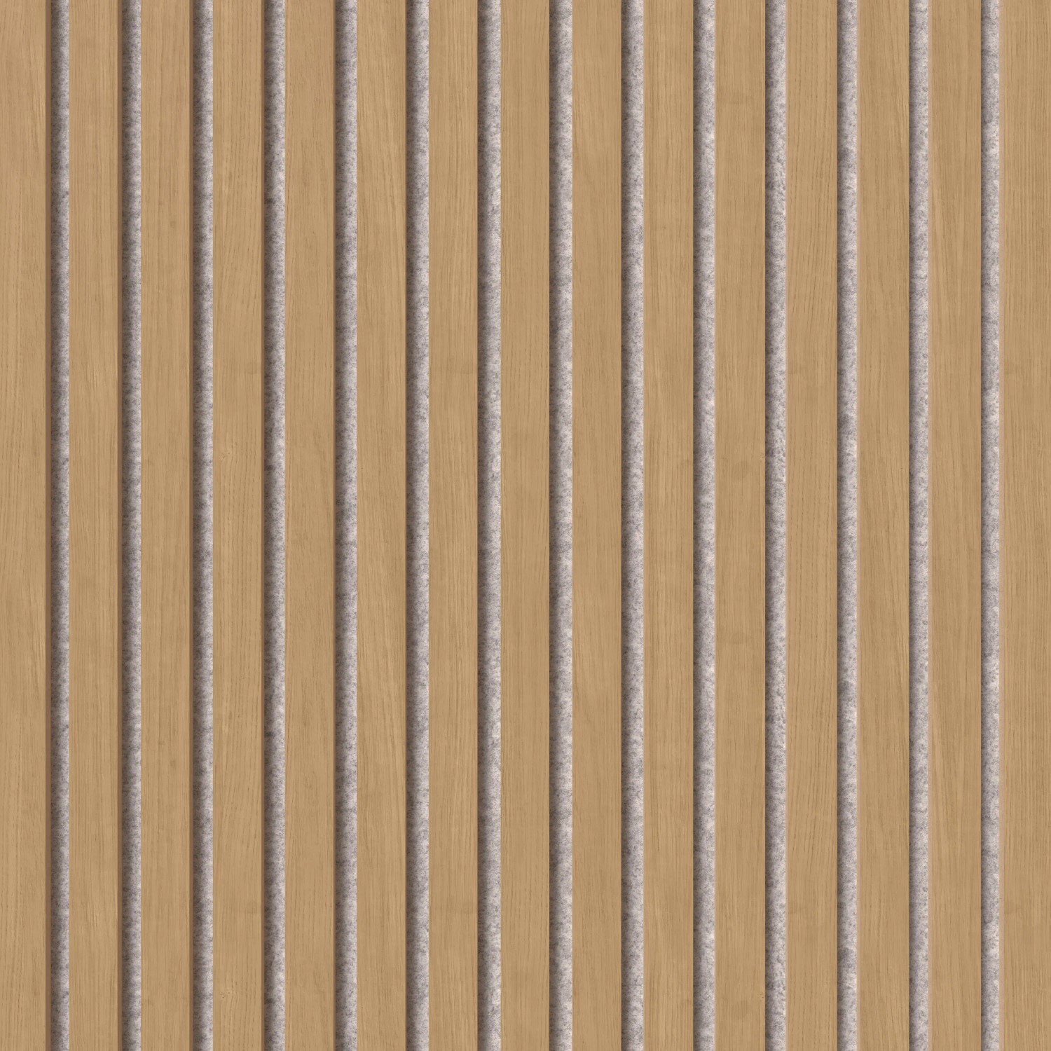 Akustikpaneel Eiche/Filz grau, 60x300cm, zur Wand- und Deckenverkleidung.