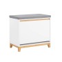 SoBuy Schuhkipper Schuhbank mit Klappe Dielenbank mit Sitzkissen FSR191-WN