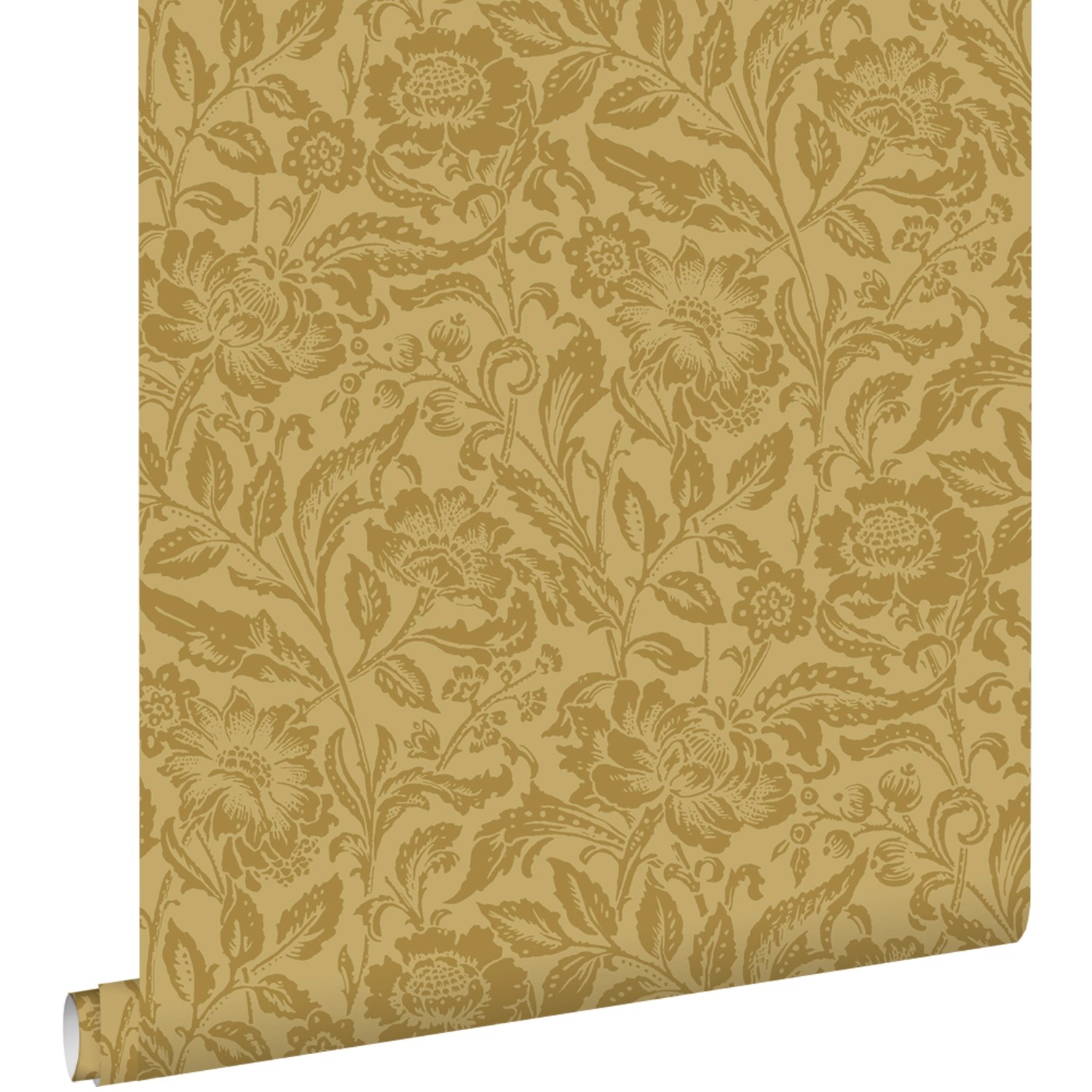 ESTAhome Tapete Blumenmuster Olivgrün 50 x 900 cm günstig online kaufen