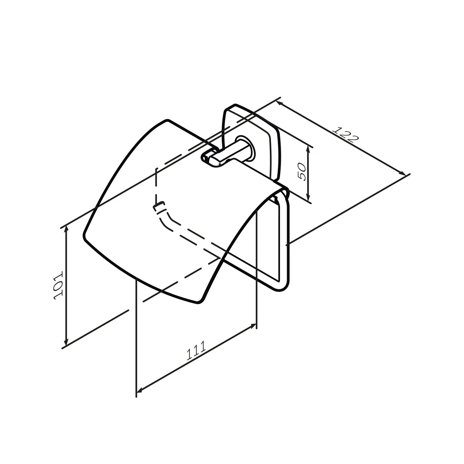 AM.PM Toilettenpapierhalter mit Deckel Gem Schwarz kaufen bei OBI 