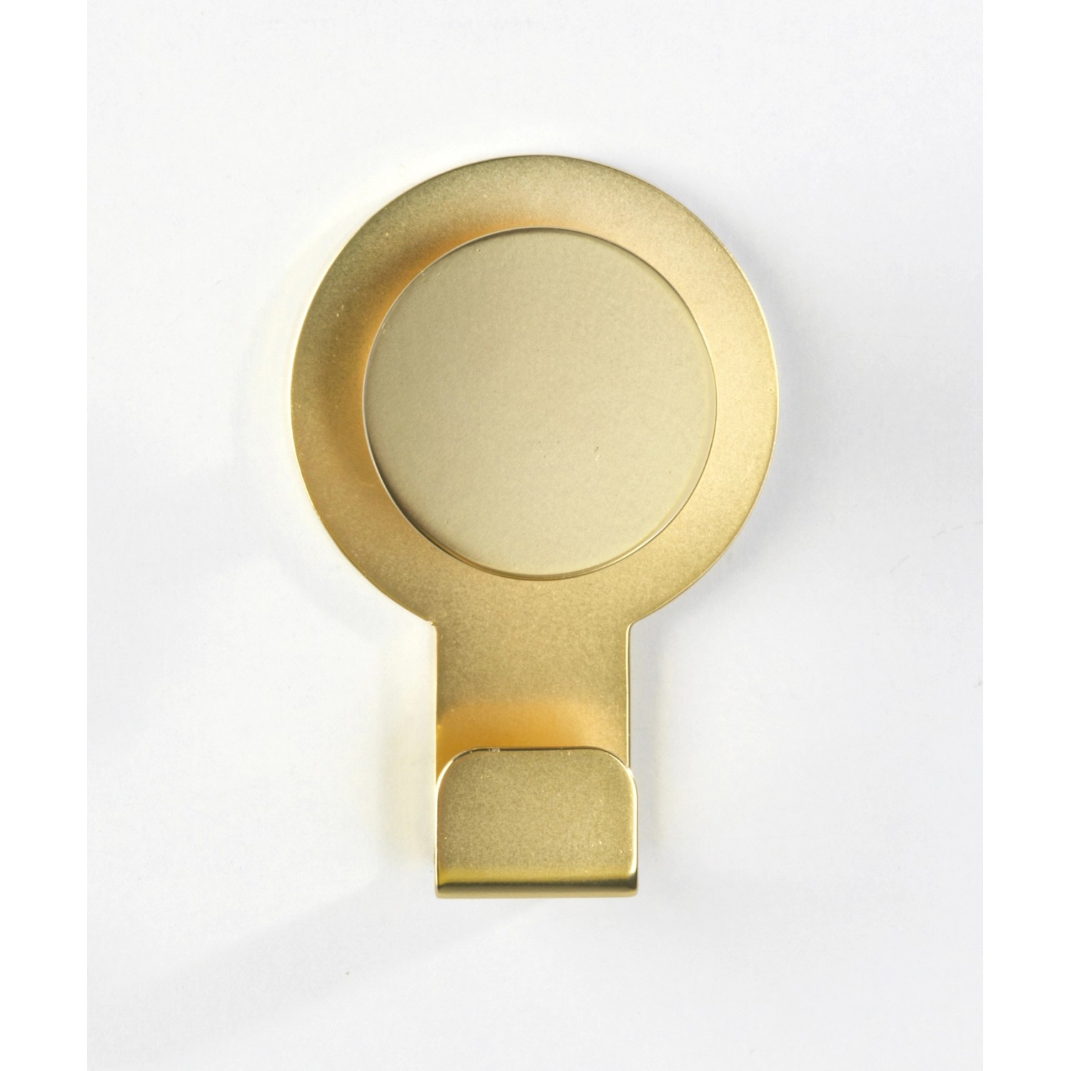 Wenko Wandhaken Blandas, Edelstahl, gold matt. Handtuchhalter zur Wandmontage ohne Bohren.