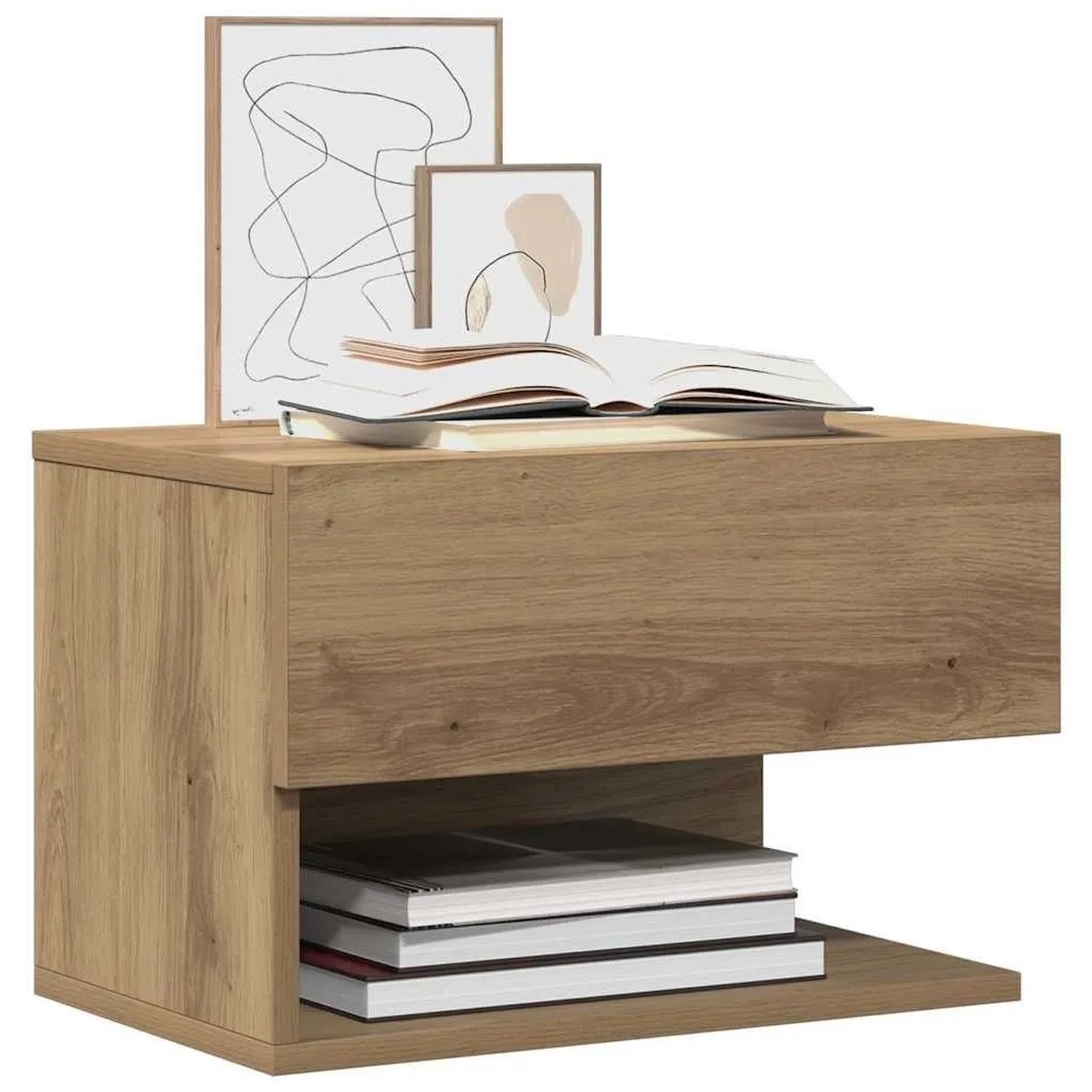 vidaXL Wand-Nachttische 2 Stk Artisan-Eiche 856823_4