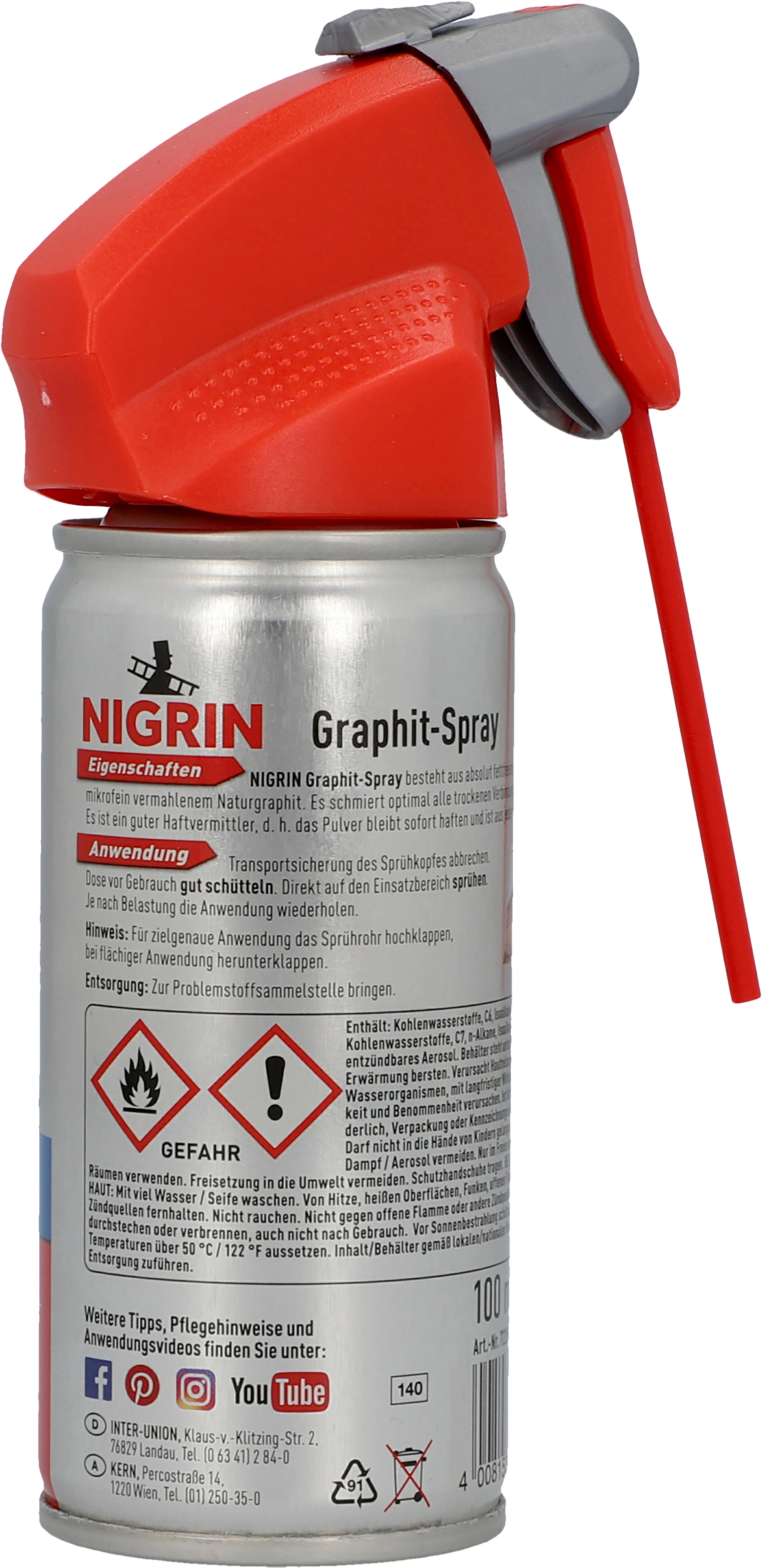 Nigrin Graphit-Spray 100 ml kaufen bei OBI