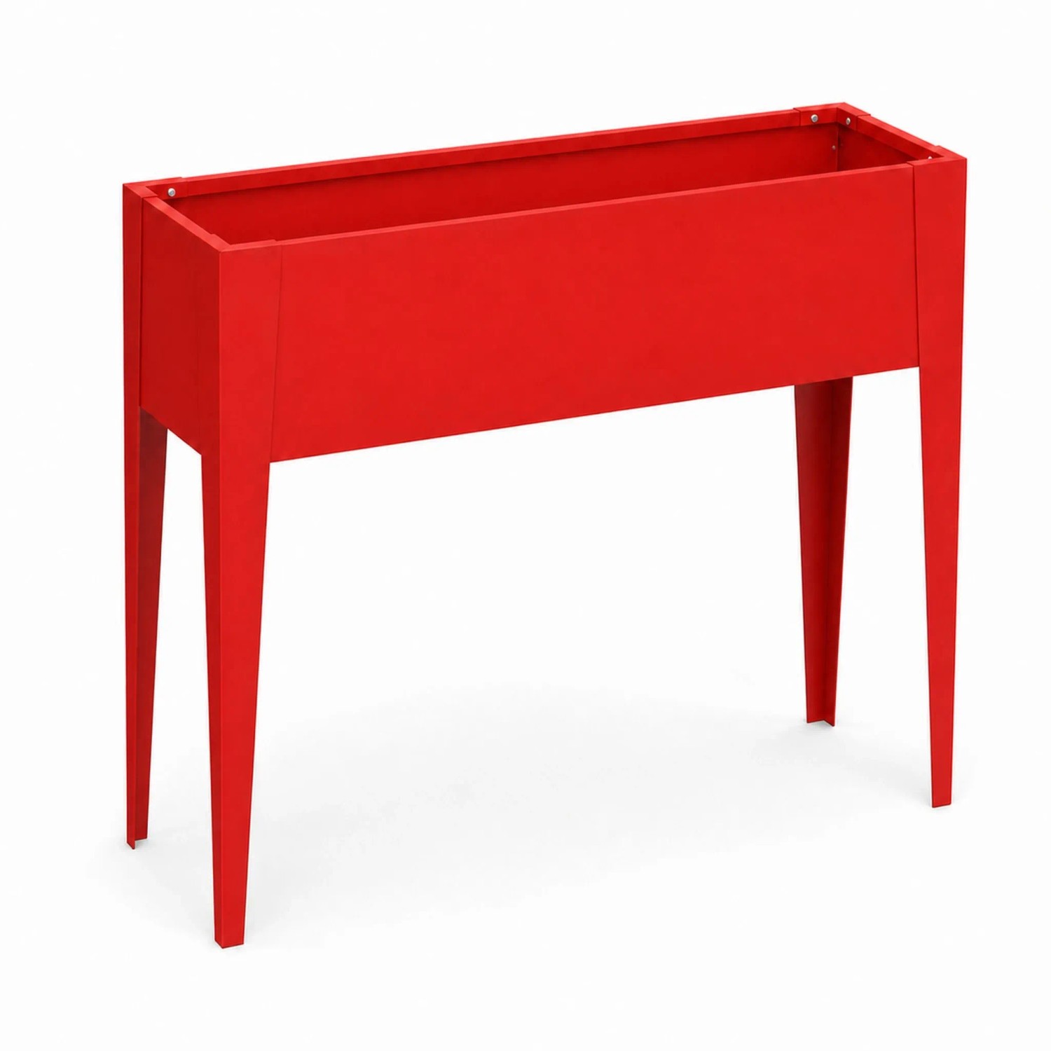 Floordirekt Hochbeet Timo Metall-Floordirekt Floordirekt Hochbeet mit Standfüßen Rot 100 x 30 x 80 cm