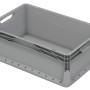 Graue Eurobox-System Box (40x60x22cm) mit Vollwand. Aufbewahrungsbox für modulare Systeme.
