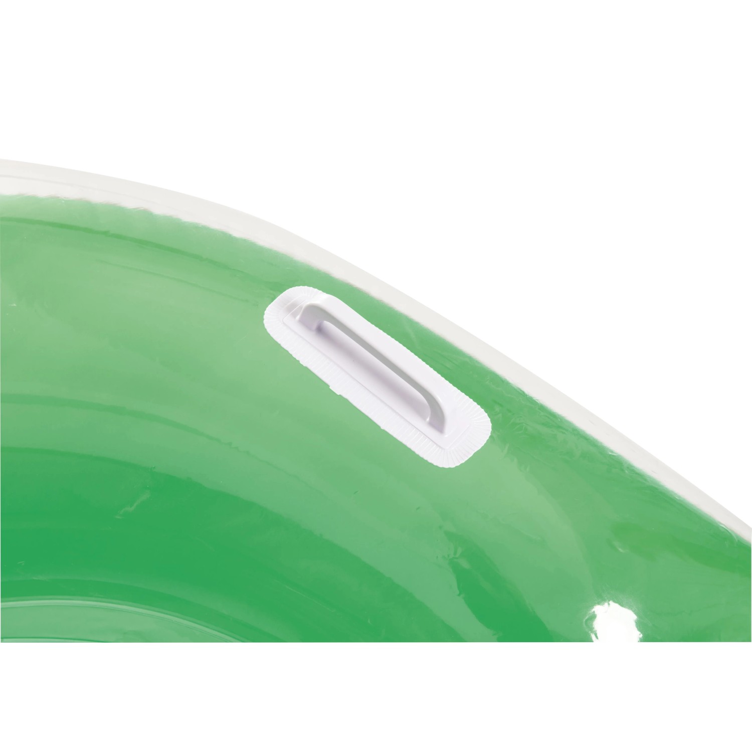 Detailaufnahme: Grüne Bestway Wasser Lounge mit Griff. Poolsitz für entspannte Badetage.