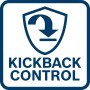 Symbol für KickBack Control beim Bosch Akku-Bohrhammer. Schutz vor Rückschlägen.