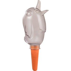 Scheurich Bördy M Bewässerungsfigur, 220ml, transparent/orange, für Zimmerpflanzen.