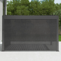 Anthrazitfarbenes 4m Rolllo für Pergola, bietet Schutz vor Sonne und Wind. Ideal für Pavillons.