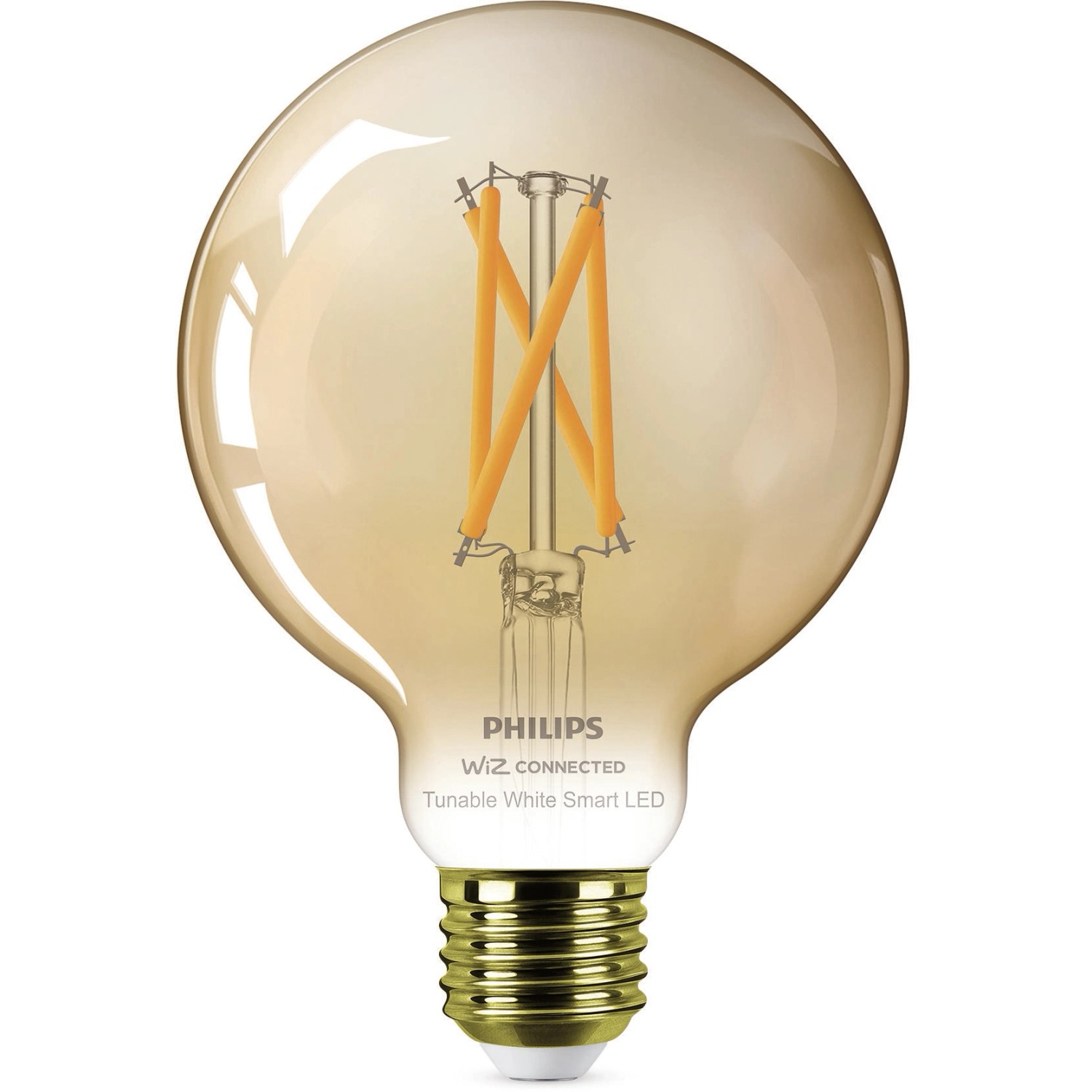 Philips Smart LED-Leuchtmittel 7 W E27 Globe Filament G95 Amber Einzelpack