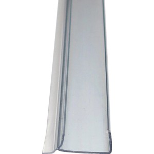 Transparentes Sockelprofil, 19x3x2500 mm, für saubere Abschlüsse und Schutz vor Feuchtigkeit.