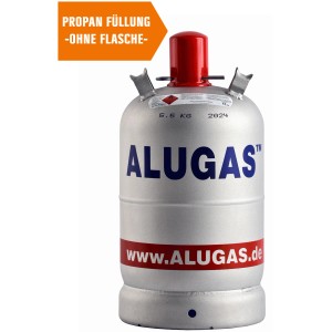 Alugas Eigentumsflasche mit 11 kg Propan Füllung (ohne Flasche).