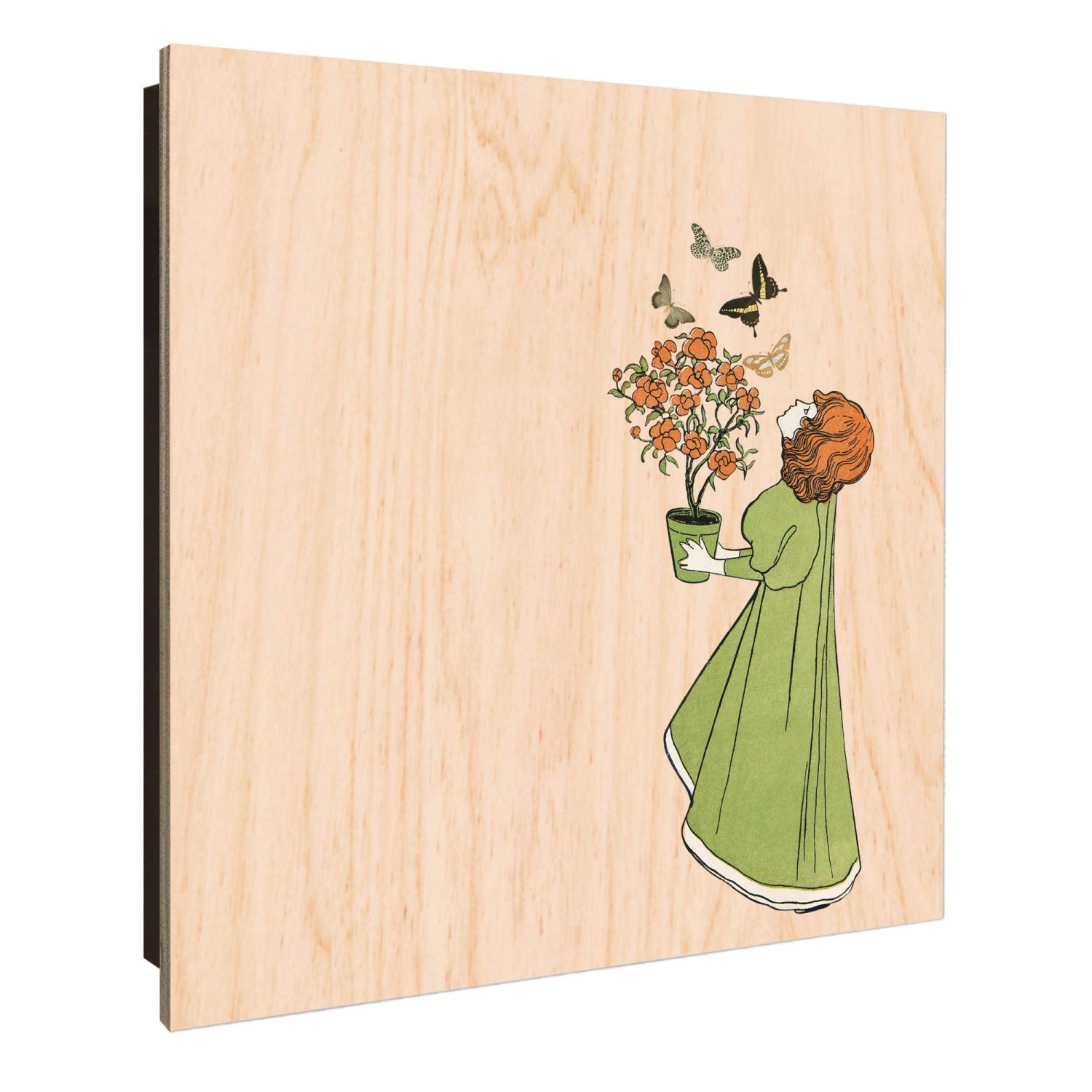 Banjado Großer Schlüsselkasten Holz 30x30cm Schwarz Scharnier Links 50 Hake günstig online kaufen
