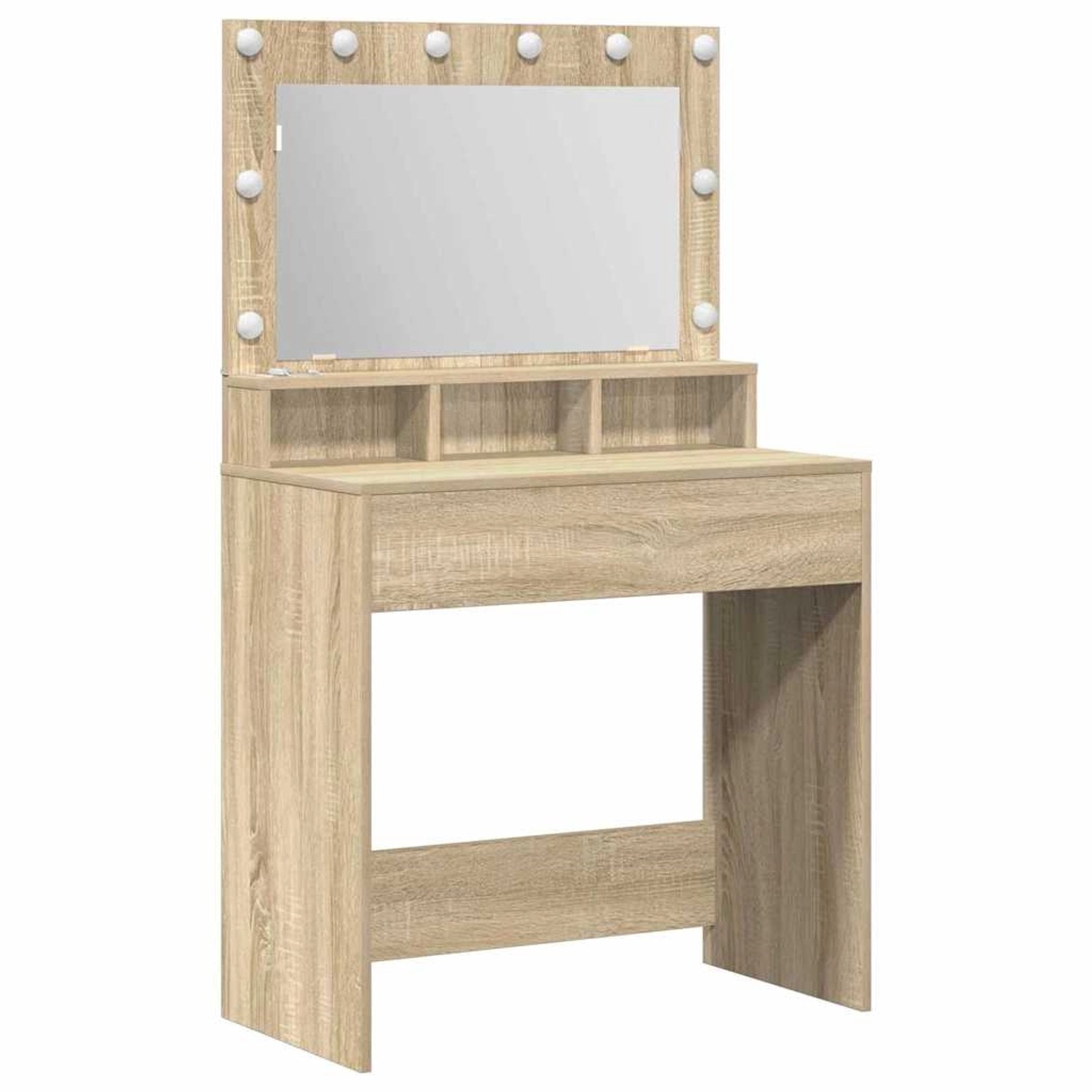 vidaXL Schminktisch Sonoma-Eiche 79 x 41 x 135 cm Holzwerkstoff 865111 günstig online kaufen