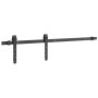 vidaXL Schiebetürbeschlag Set, 91 cm, Karbonstahl, schwarz. Für Schranktüren.